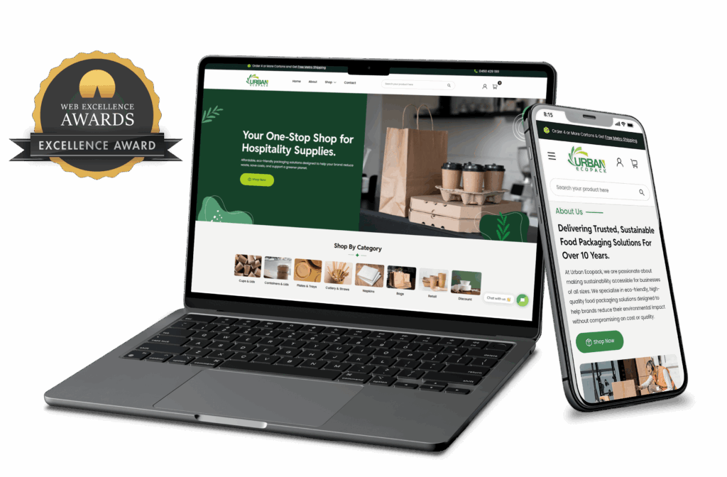 web design for Urban Ecopack